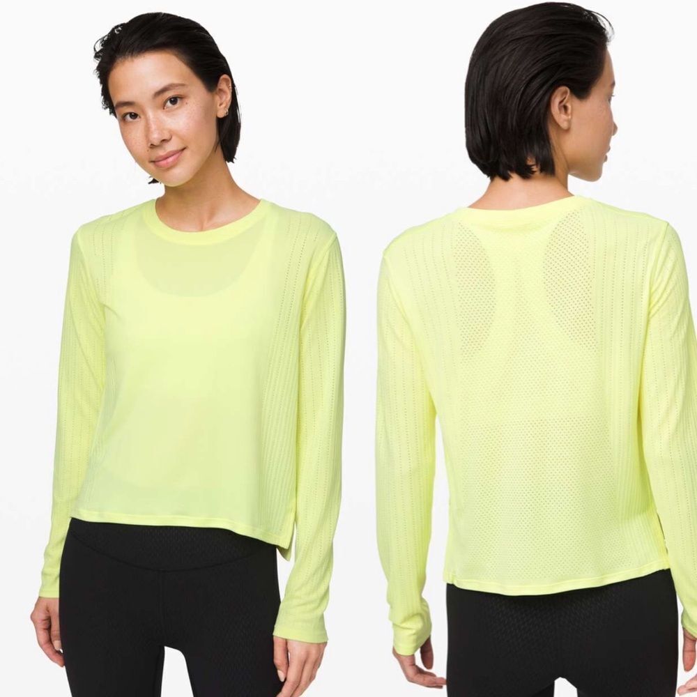 Lululemon Train to be Long sleeve shirt florid flash women’s size 4
